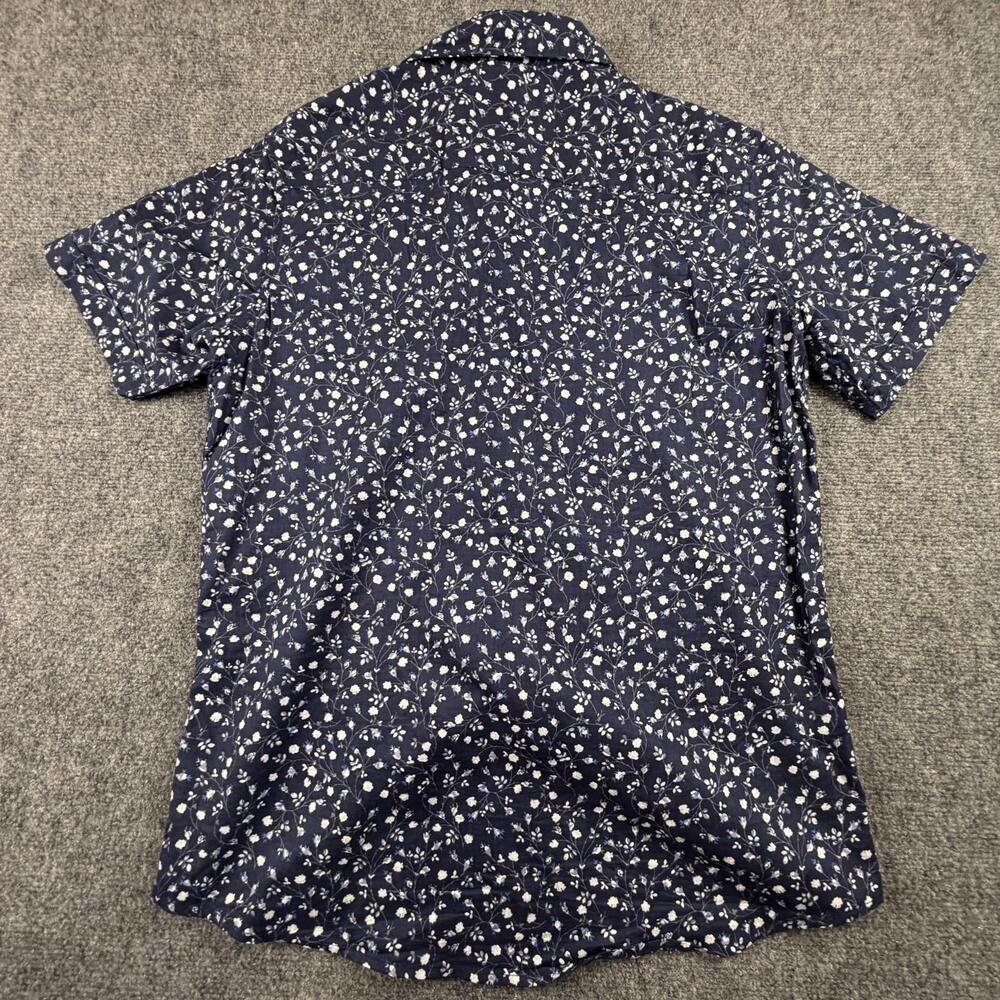 Nat Nast‎ Men's Short Sleeve Casual Shirt Navy Floral Print Large #1067 - Picture 4 of 6